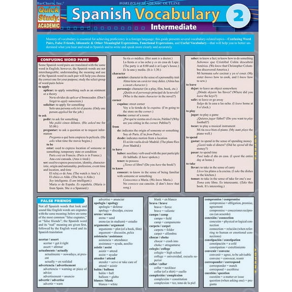 Spanish Vocabulary 2:Intermediate (Other)