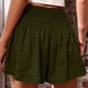 thumbnail image 5 of Pantalones Cortos de para Mujer, de Cintura Alta, con Pierna , Cómodos y Elásticos para Playa y Verano. Verde L, 5 of 6