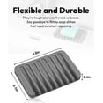 thumbnail image 4 of Bathroom Self Draining Soap Dish, Silicone Soap Holder for Bar Soap, Pack of 2, 4 of 6