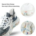 thumbnail image 7 of Denim Patchwork Walking Shoes for Men Woman Lightweight Tennis Fashion Elastic Sports Shoes Cushion Basketball Shoes, 7 of 7