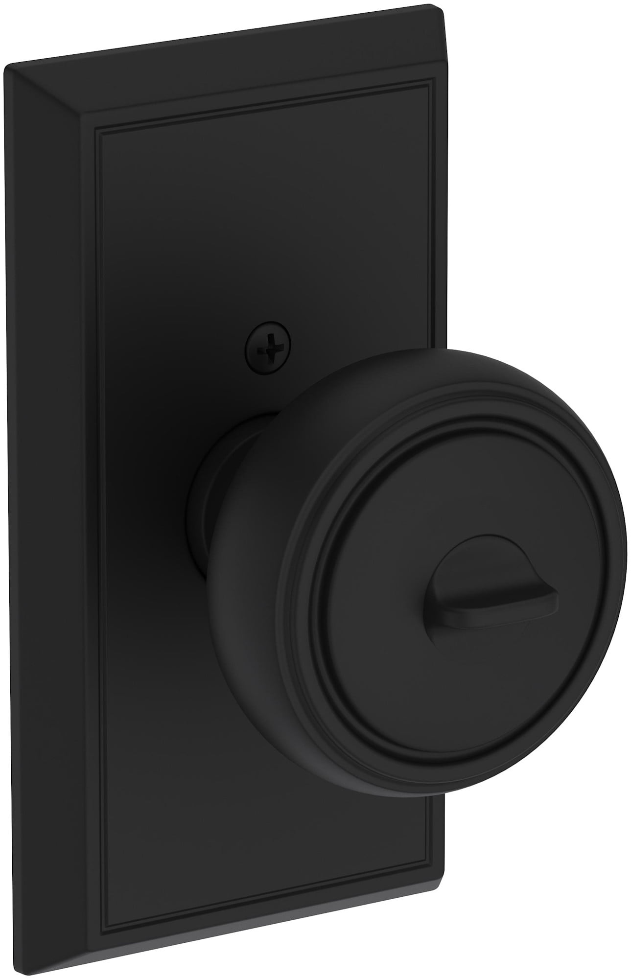 Baldwin ENBREHFR190SMC Bremerton Single Cylinder Keyed Entry Door Knob Set - Black