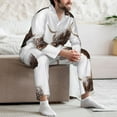 thumbnail image 6 of Bingfone Men's Pajama Set 2 Piece Loungewear PJs, Long Sleeve with Pajama Pants-Yak, 6 of 7