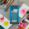thumbnail image 7 of Creative Mark Masking Fluid Paint Brushes (Set of 10) - Watercolor Brushes Contains Synthetic Hair w/ Short Wood Handles, 7 of 7