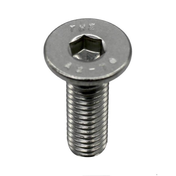 Fullerkreg 18-8 Stainless Steel Hex Drive Flat Head Screw M5 x 0.8 mm Thread, 10 mm Long,Packs of 100