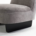 thumbnail image 2 of Soges 2 Pack Modern Accent Velvet Slipper Chair, Set of 2 Upholstered Armless Chair, Sofa Side-Chair with Wooden Legs, Tufted Reading-Chair for Living Room Bedroom Apartment Small Spaces, Gray, 2 of 11