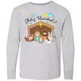 thumbnail image 3 of Inktastic Feliz Navidad Cute Nativity Scene Long Sleeve Youth T-Shirt, 3 of 5