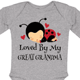 thumbnail image 4 of Inktastic Loved by My Great Grandma Girls Long Sleeve Baby Bodysuit, 4 of 5