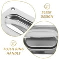 thumbnail image 3 of OUNONA Drafideep Silver Recessed Pull Handle for Marine Boat Accessories, 3 of 7