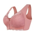 thumbnail image 2 of GILIGEGE Front Closure Bras for Older Women Front Snap Closure Padded Bra for Older Senior Women, No Underwire Full Coverage Comfortable Bra Everyday Seamless Bras Elastic Up Comfort Bra Wirefree Lac, 2 of 7