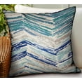 thumbnail image 2 of Plutus 22" x 22" Skyline Breeze Chevron Luxury Outdoor Throw Pillow in Blue, 2 of 3