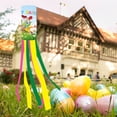 thumbnail image 2 of Easter Decorations Easter Garden Windsock Flags Cute Cartoon Rabbit Pattern Party Decoration Outdoor Courtyard Festival Atmosphere Decoration Props Flags_ Banners & Accessories, 2 of 4