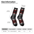 thumbnail image 2 of Rateoe Skull santa hat for Women Casual Calf Socks - Cute Crew Socks - Thin Soft Above Ankle Socks Size 5-11, 2 of 6