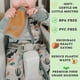 thumbnail image 3 of Reusable Silicone Baby Food Pouch, Squeeze Pouches for Toddler Kids, BPA-Free Silicone Refillable Baby Food Storage, 3 of 5