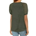 thumbnail image 4 of Pntutb Ladies Clothes,Tops Womens V Neck Short Sleeve T Shirt Summer Solid Loose Blouse, 4 of 6