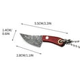 thumbnail image 4 of EDHITNR Mini Pocket Knife Keychain, Forged Vanadium Alloy Steel Portable Keychain Knife, Multipurpose Mini Chef Knife for Fruit Cutting Camping Outdoor EDC Accessory, 4 of 4