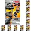 2018 Jurassic World Authentic 10 Sealed Dog Tag/Sticker Packs