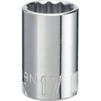 Craftsman Sockets, 1/2" Drive 17mm 12 Point Shallo CMMT44237