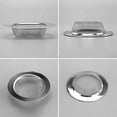 thumbnail image 3 of 2 Pack Kitchen Sink Strainer, Stainless Steel Drain Cover, Anti Clogging Mesh Drain Strainer for Kitchen Sinks Drain, Large Wide Rim 4.5" Diameter, 3 of 3