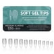 thumbnail image 5 of 550 Uds. Puntas de uñas postizas de cobertura completa, uñas postizas medio mate, puntas artificiales preformadas para manicura para salón en casa, 5 of 9