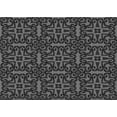 thumbnail image 1 of Ahgly Company Indoor Rectangle Patterned Charcoal Black Area Rugs, 7' x 10', 1 of 6