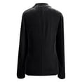 thumbnail image 5 of VEKDONE 2026 Womens Velvet Blazer Cozy Lightweight Outerwear Retro Buttons Long Sleeve Pokets Jacket Cardigan Coat Party Blazers Black M, 5 of 5