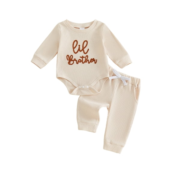 Cenuakty Fall Outfit Long Sleeve Letter Embroidery Romper Drawstring Pants