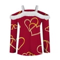 thumbnail image 5 of NMMUED Valentine Shirt for Women Red Valentines Off the Shoulder Tops for Women Heart Graphic Shirt Valentine Heart Love Shirt Y2k Tops Valentines Long Sleeve Shirt (S-3XL), 5 of 5
