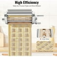 thumbnail image 6 of Stainless Steel Ravioli Maker Attachment for KitchenAid Stand Mixer, Manual Ravioli Making Machine Accessories, Pasta, Spaghetti, Machine with Dough Cutter and Wrapper for Kitchen Home, 6 of 7
