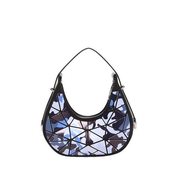 Bolso de hombro de media luna para mujer, de piel sintética, sencillo, para uso diario, bolso de viaje para mujer