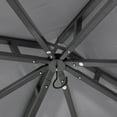 thumbnail image 4 of ABCCANOPY 11'x11' Patio Gazebo With Double Soft Roof Canopies for Shade and Rain,Dark Gray, 4 of 7