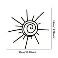 thumbnail image 3 of 3Pc Sun Metal Wall Art Decor Handcrafted Iron Wall Hangings For Indoor/Outdoor Nature-Inspired Wall Sculpture Home Decor Sun Decor Metal Sun Wall Art, 3 of 8