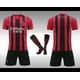thumbnail image 1 of 2022 nueva camiseta de fútbol para niños 11 # Ibrahimovic pantalones cortos de moda camisetas de fútbol traje de niño y niña calcetines/set-negro rojo-16 BmatwkZeng Bmatwk Jersey, 1 of 2