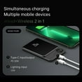 thumbnail image 4 of yeacher Ultra-Slim Magnetic Power Bank with 5000mAh Capacity, 20W PD Fast Charging, Magsafe Wireless Charging, and Compact Design in Purple, 4 of 7