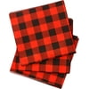 Christmas Tissue Paper, Red Buffalo Plaid Design with Intricate Details, Soft Luxury Tissue Paper Material, Large Size 20 X 20 Inches, 60-Sheets