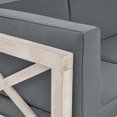 thumbnail image 4 of Noble House Culatra 5 Seater Sectional Sofa Set & Fire Pit Weathered/Dark Gray, 4 of 9