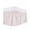 Pink, variant on Pink Spring Floral Wrap Around Bed Skirts for California King Bed 18" Drop,Bed Skirt with Adjustable Elastic Belt Dust Ruffle Bed Valance Elegant Watercolor Summer Botanical Bed Frame Cover