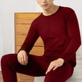 thumbnail image 4 of 2Pcs/Set Thermal Underwear for Men, Long Johns Base Layer, Shirt and Pants Set, Fleece, 4 of 8