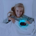 thumbnail image 2 of Despertador de luz nocturna con luz LED - Color, intensidad de luz, melodías y sonido ajustables - Material resistente y suave - Caras y sonidos divertidos - Niños Fokelyi HY-1740, 2 of 5