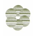 thumbnail image 7 of 13 Inch Round Placemats Set of 6, Sage Green Stripes Non Slip Heat Insulation PP Table Mats, Watercolor Gradient Abstract Striped Washable Place Mats for Kitchen Dining Party Table Decor, 7 of 7
