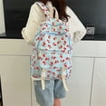 thumbnail image 4 of Weebloom 4Pcs Bow School Backpack For Kids Girls Cute Three Piece Daypack With Multiple Pockets Large Bookbag Middle High School College Blue, 4 of 5