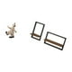 thumbnail image 5 of Colección de esculturas de payasos y estantes flotantes de madera de estilo rústico moderno para la decoración de la mesa del comedor, la oficina o la, 5 of 8