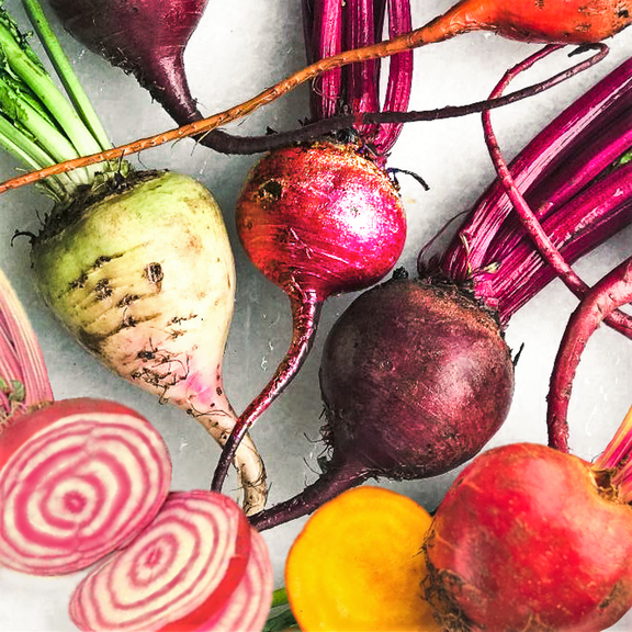 TomorrowSeeds - Rainbow Mix Beet Seeds - 600  Count - For 2026 Planting 5 Species Blend Mixed Colors