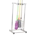 thumbnail image 2 of Stainless Steel Movable Cleaning Tool Rack with 3 Racks, Durable Organize Maximize Space Minimalist and Stylish for Home Garden Garage Balcony, 2 of 8
