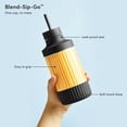 thumbnail image 4 of The Beast Mini Blender | Mini Countertop Kitchen Blender | Blend Smoothies and Shakes, Dressings, Sauces, Dips | Straw Cap and Straws Included | 600W, 4 of 7
