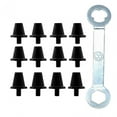 thumbnail image 4 of 12 Uds. Clavos para zapatos de fútbol, para zapatos de fútbol, accesorios profesionales para pista de tornillo roscado M5 para deportes de Negro con llave, 4 of 8
