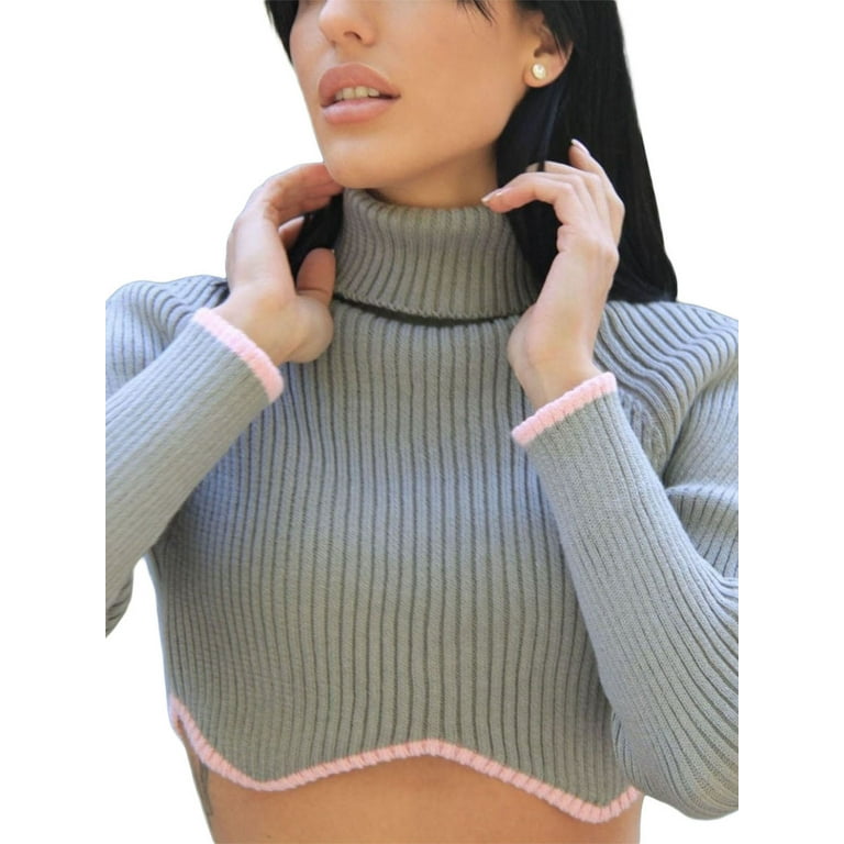 Long Sleeve Loose Irregular Contrast Striped T-Shirt Long Sleeve Loose Irregular Contrast Striped T-Shirt