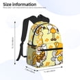 thumbnail image 2 of Yield Garden Honeybee Gnomes Print Backpack for Women Men, Lightweight Casual Travel Daypack, Classic Basic College Backpack, Middle School Bag, 2 of 5