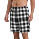thumbnail image 2 of Fotbe White And Black Plaid Trajes de Baño Estampados para Hombre, Shorts de Verano de Secado Rápido, Ropa de Playa, Bañadores-Medium, 2 of 6