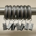 thumbnail image 3 of Lumino 1" Pewter Curtain Clip Rings (7 pack), 3 of 4