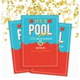 thumbnail image 1 of Darling Souvenir Blue Pool Party Invitation Card Printable Elegant Fill or Write In Blank Party Invites 28 Pcs, 1 of 4
